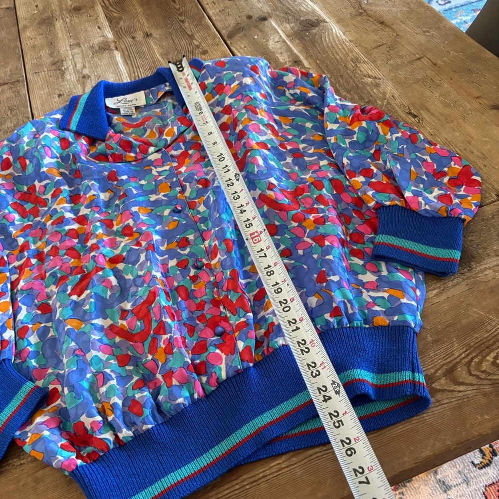 Vintage 80s Silk Blouse Abstract Colorful Geometrical
Women’s M / L - Picture 4 of 11